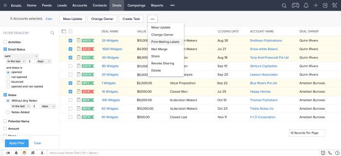 Crm software zoho