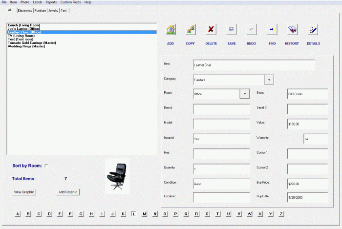 Inventory software screen click below full picture catalog