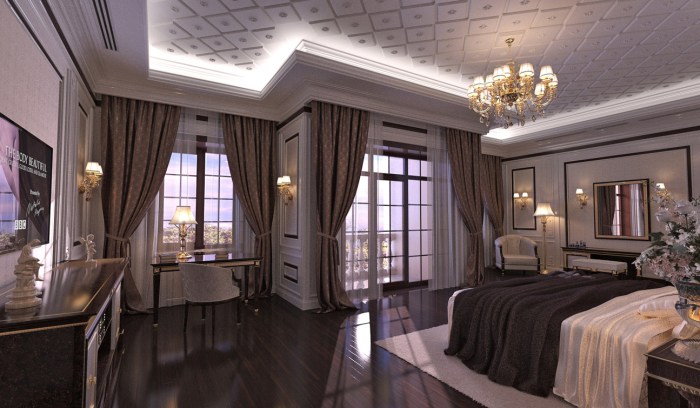 Bedroom classic design interior traditional style