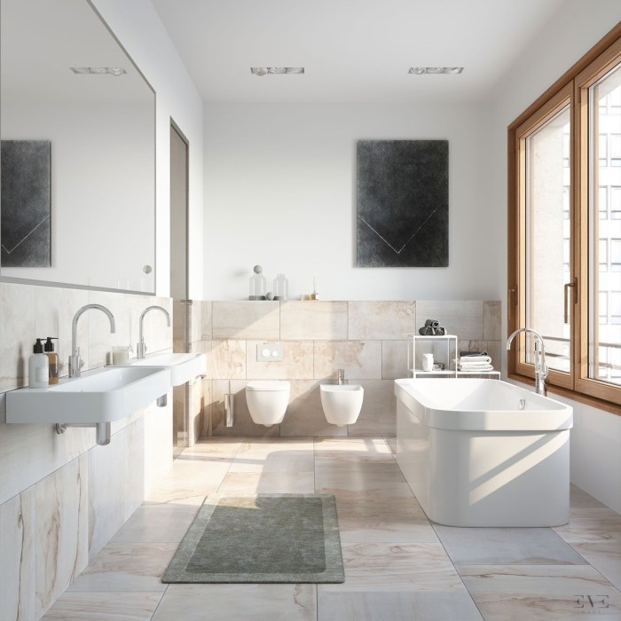 Minimalist modern bathrooms chipperfield david bathroom design interior style palais residences berlin ronenbekerman top 3d behance eve visualizer designboom tile