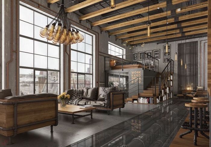 Industrial rustic vintage design room inspiration living house contemporary homes twist designing texture rooms interior dazzling style old ideas 1240