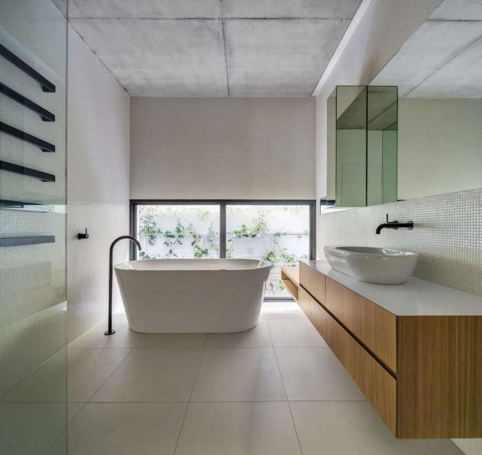 Bathroom industrial design minimalist look belsize park marble add materials value shower wilson roselind contemporary ways london north west interior