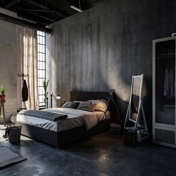 Industrial bedroom style design ideas flooring wood fabulous look