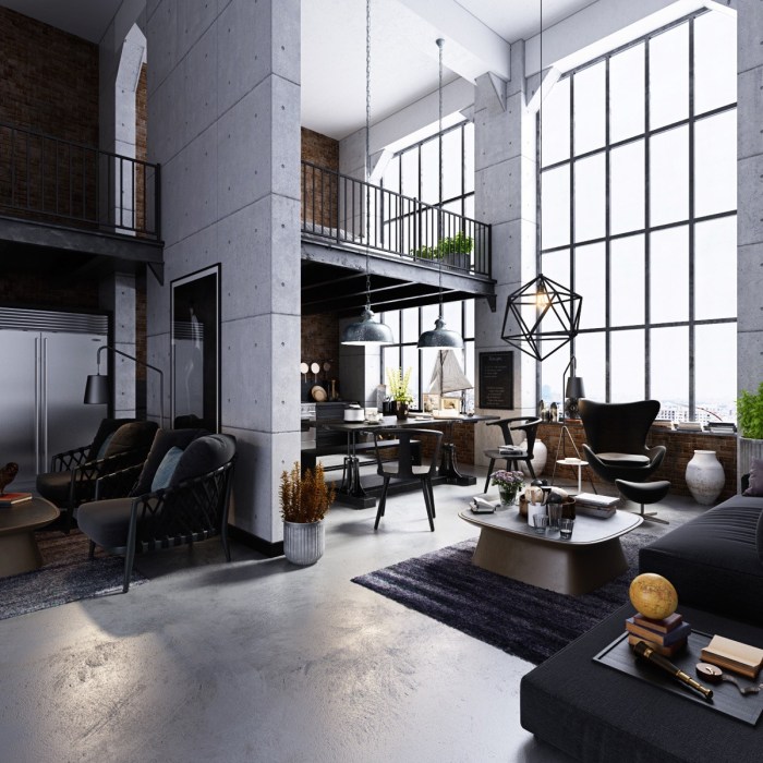 Industrial modern style loft design house apartment spanish farmhouse vs save