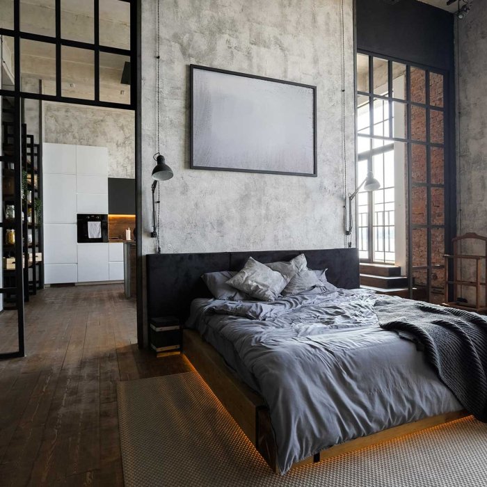 Industrial style bedroom headboard ideas bedrooms design wood decor edgy modern bed wall onekindesign statement headboards creating here choose board